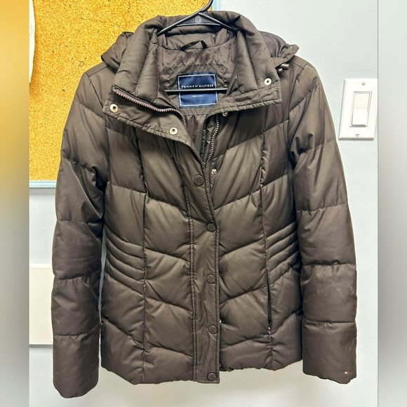 Tommy Hilfiger / puffer down jacket (brown) - Picture 4 of 4